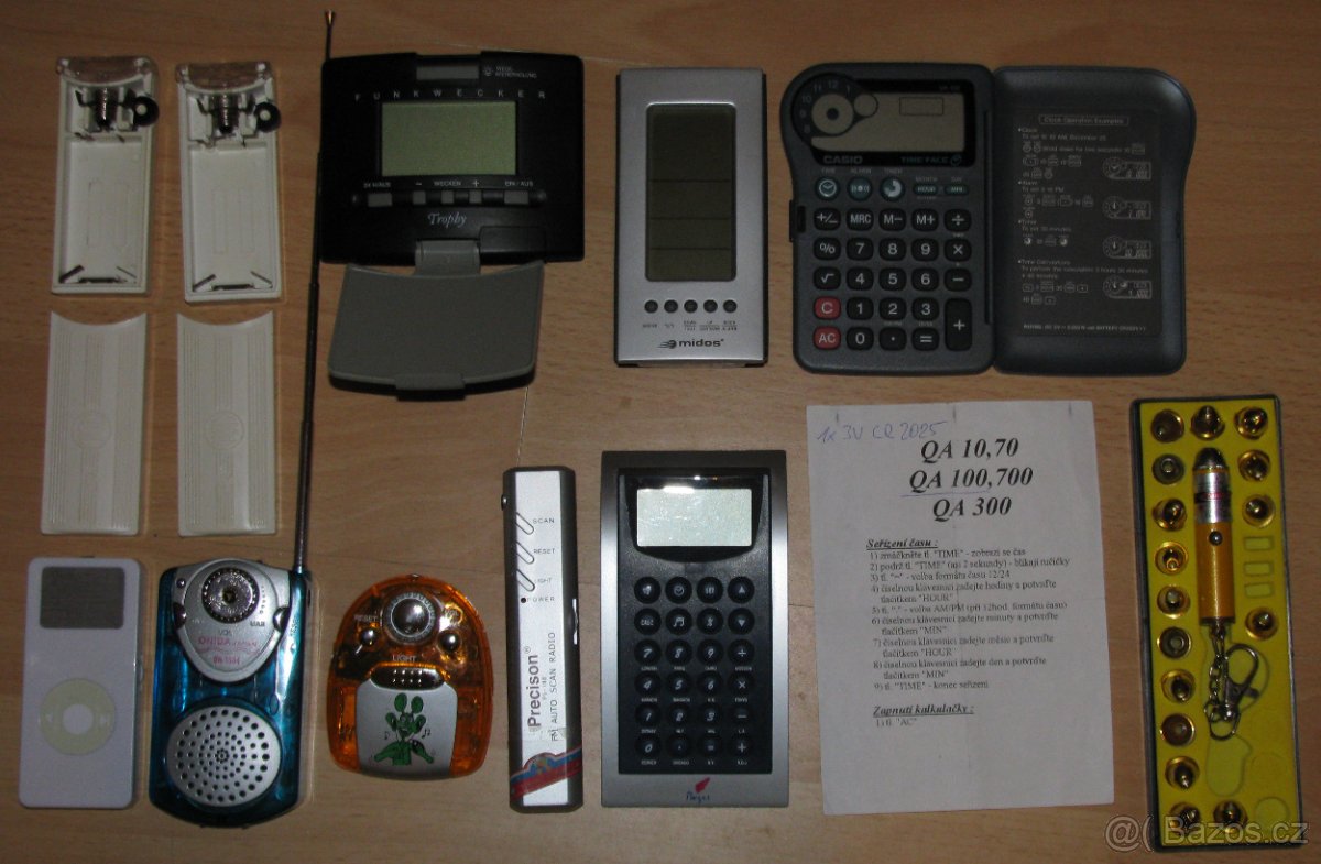 různé-HF, rádia, cyklo computery, blikačky na kolo, ...