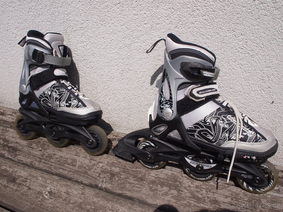 Inline brusle Rollerblade – šedo černé