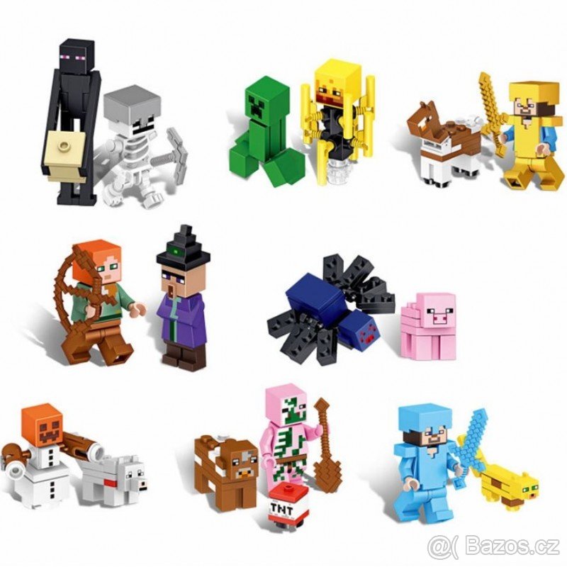 FIGURKY MINECRAFT K LEGO 16 KS