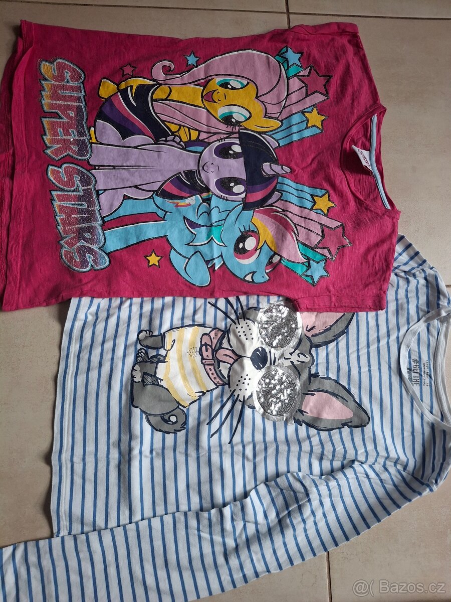 4 trička 12-13 let