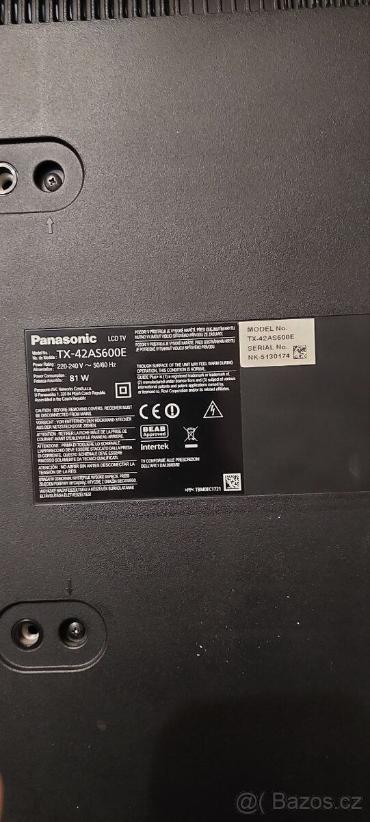 Náhradní Díly TV Panasonic TX-42AS600E