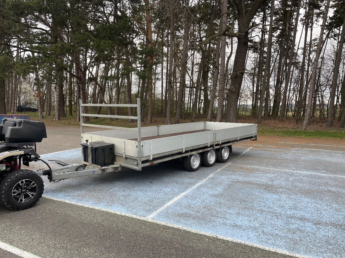 ✅Bržděný přívěs Hulco 3500 kg, 203x505 cm, nová STK ✅