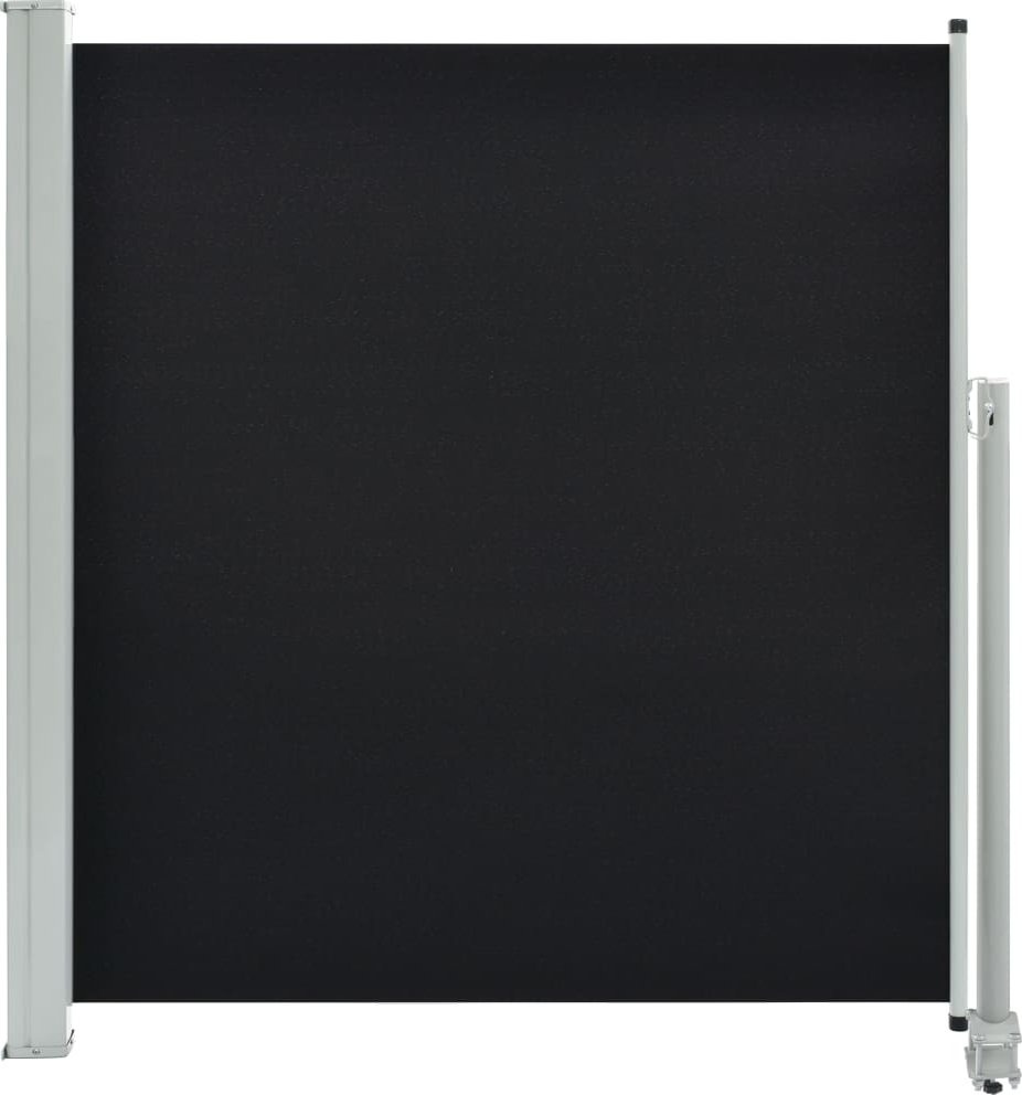 VOUNOT VÝSUVNÁ BOČNÍ MARKÝZA PARAVÁN KRYT 140x300 CM ČERNÁ