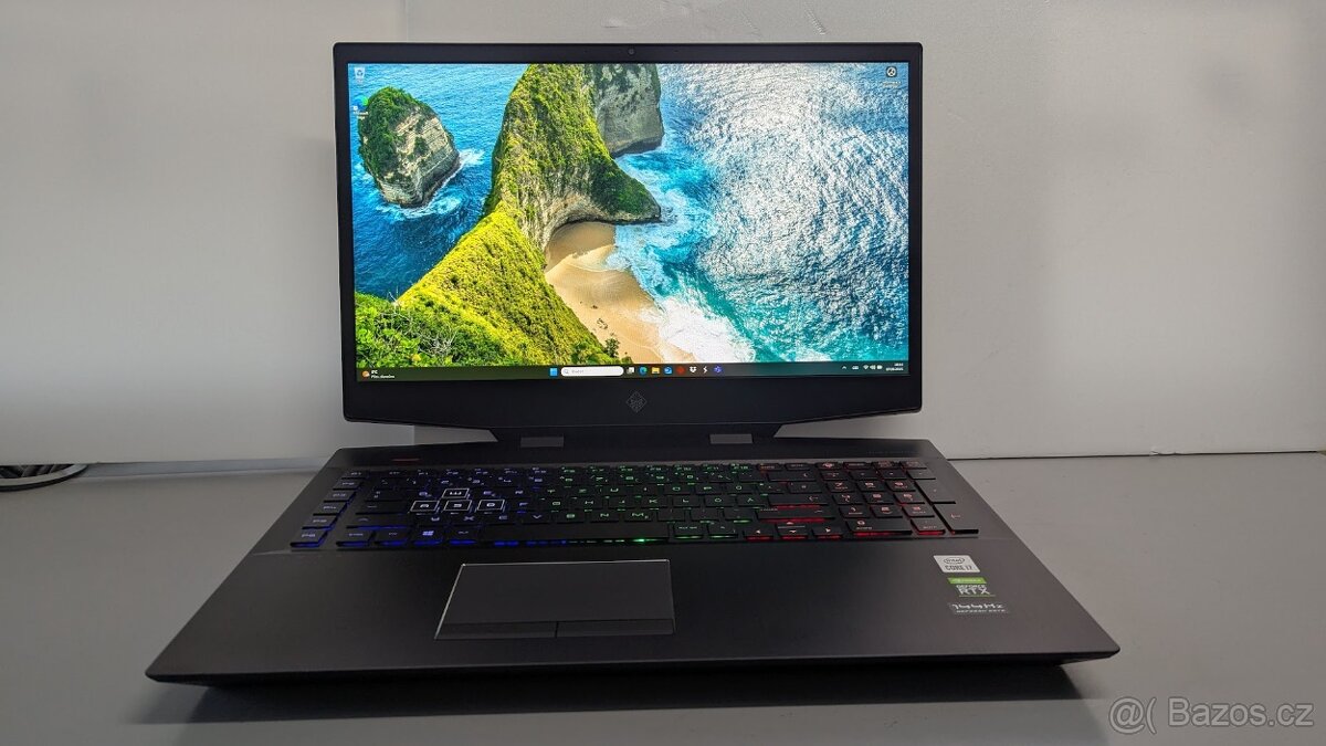 Špičkový herní notebook HP OMEN 17, i7, RTX 2070, 16GB-512GB