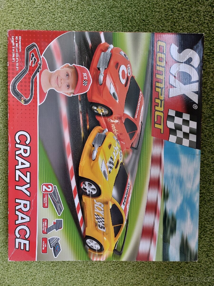 Autodraha SCX crazy race + auta + rozšíření