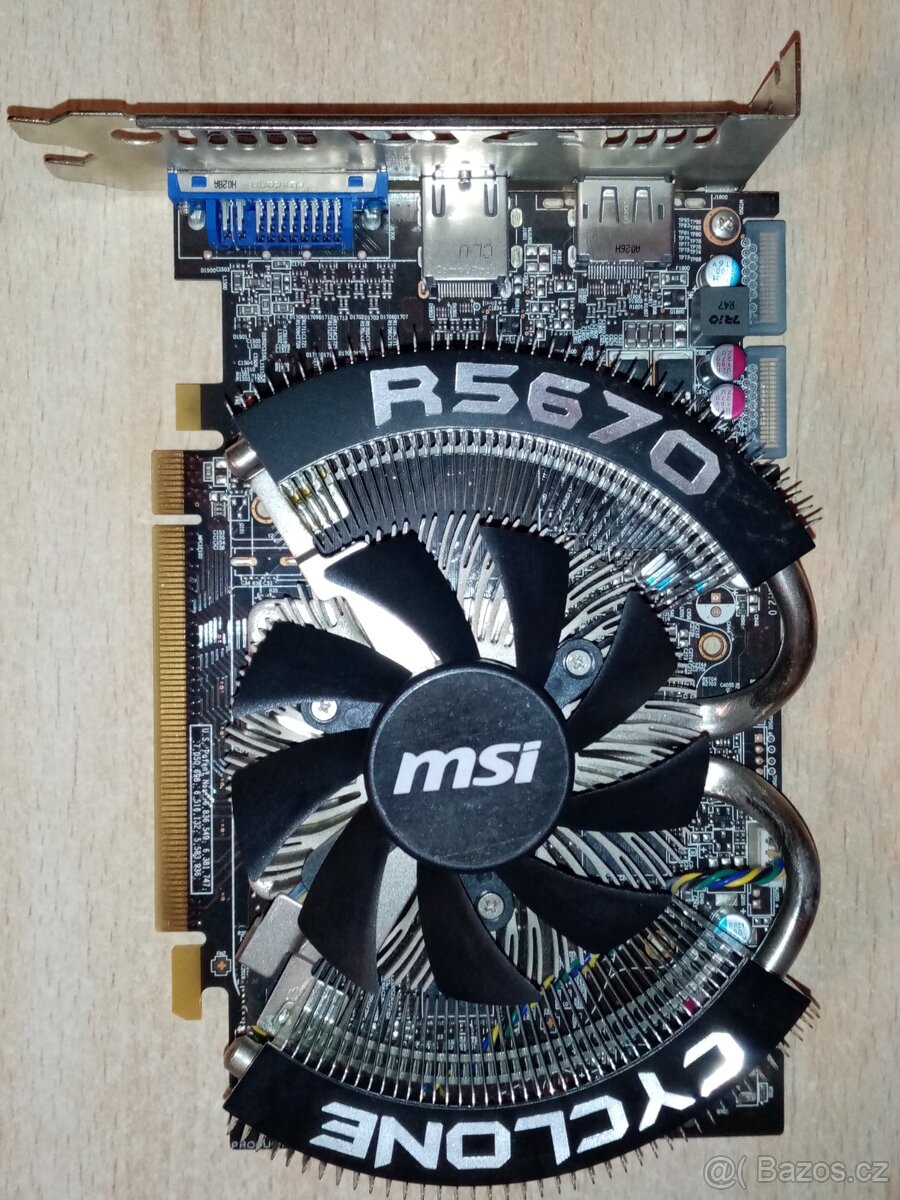 MSI R5670 CYCLONE, 1GB, DDR5, DVI-I/HDMI/DP