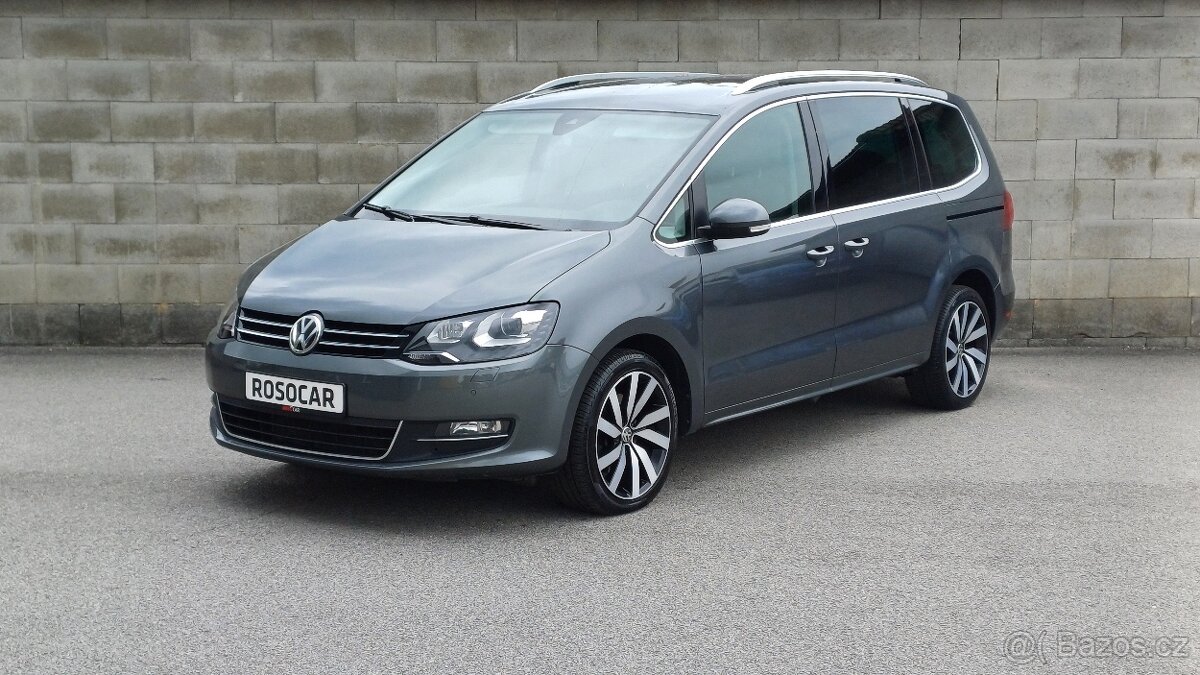 VW Sharan 2.0TDI 130kW 4Motion Highline 7.míst-1.maj-ČR-DPH