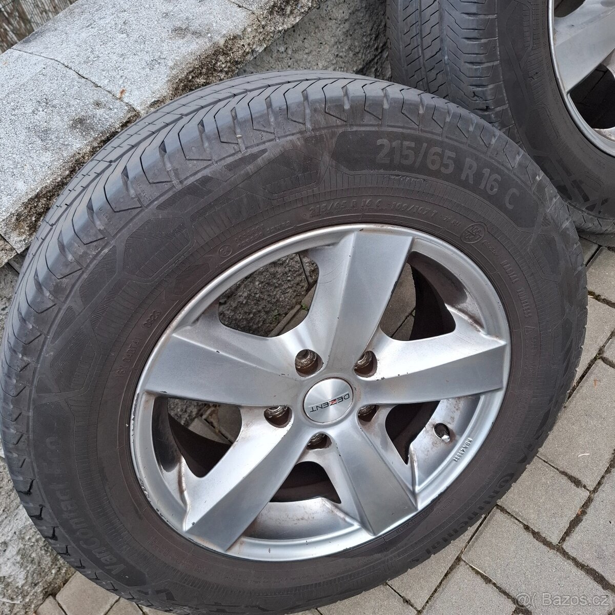 4 ALU kola DEZENT + pneu letní Continental