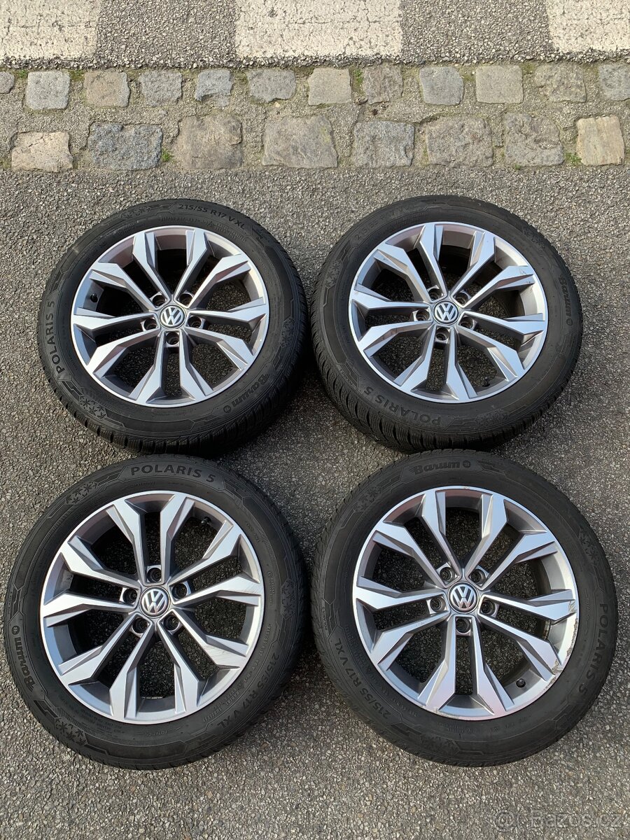 VW originální 17” ALU kola včetně zimní pneu
