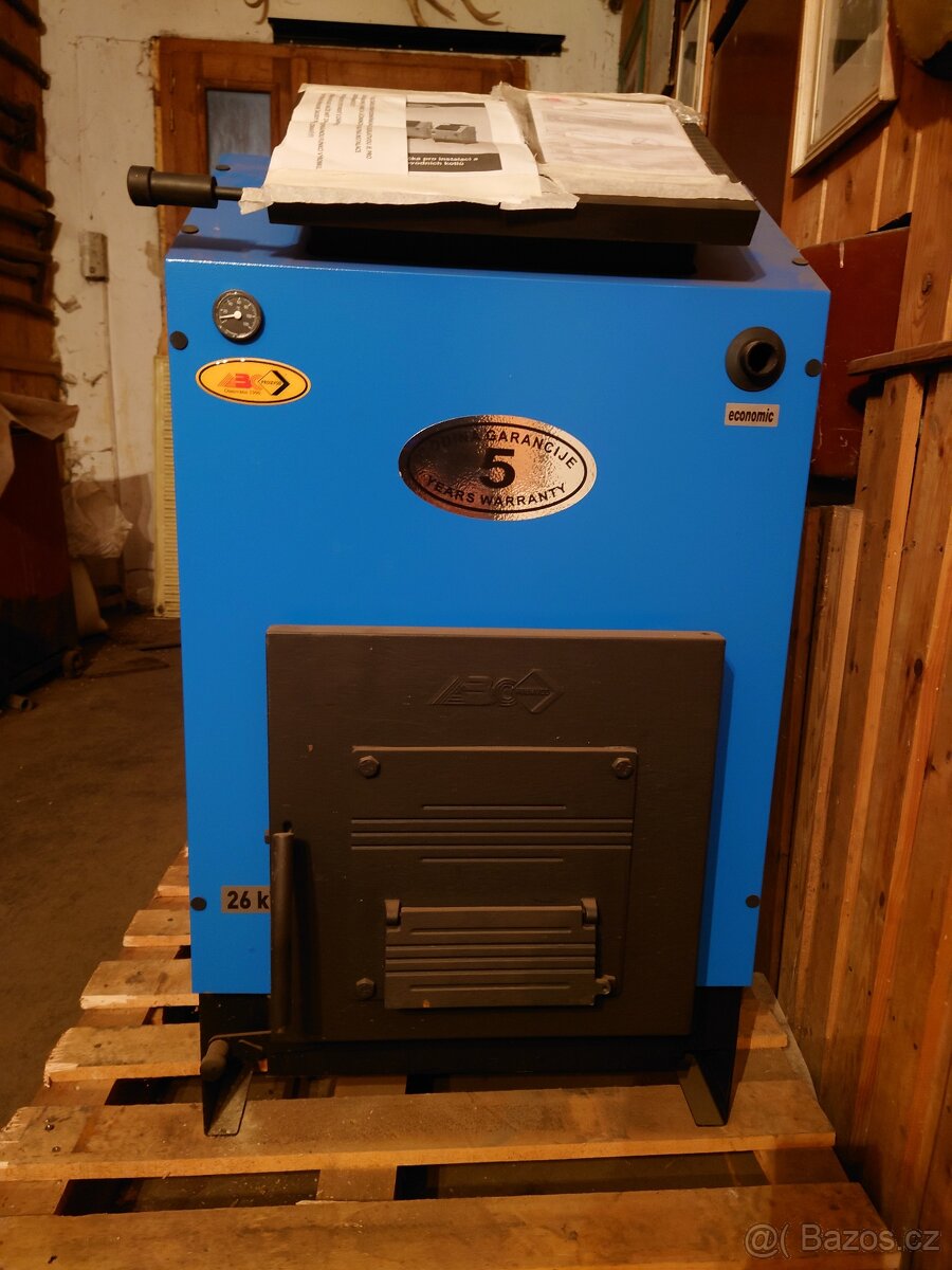 Kotel na tuhá paliva Economic S 26 kW - 5.emisní třída.
