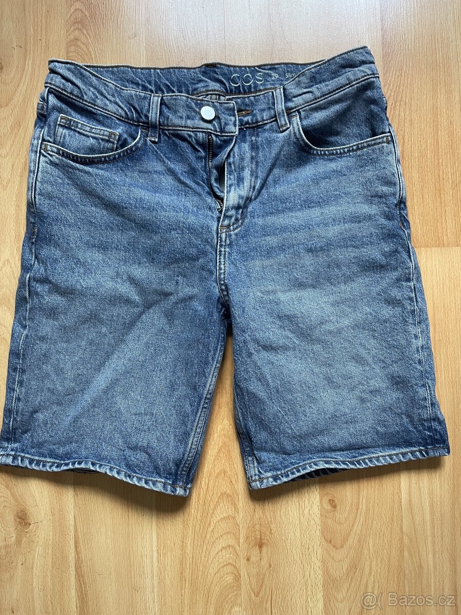 Džínové kraťasy značky COS slimfit vel.29