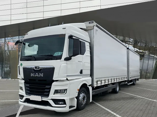 MAN TGX 18.470 6x2 - velkoobjemová souprava