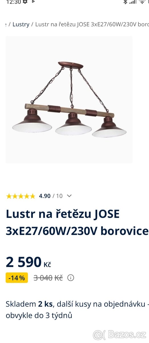 Retro lustr