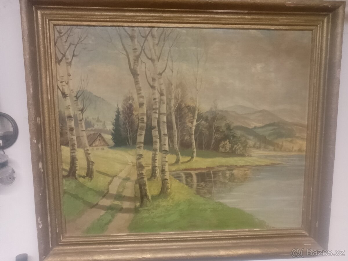 Velký obraz krajina Švec