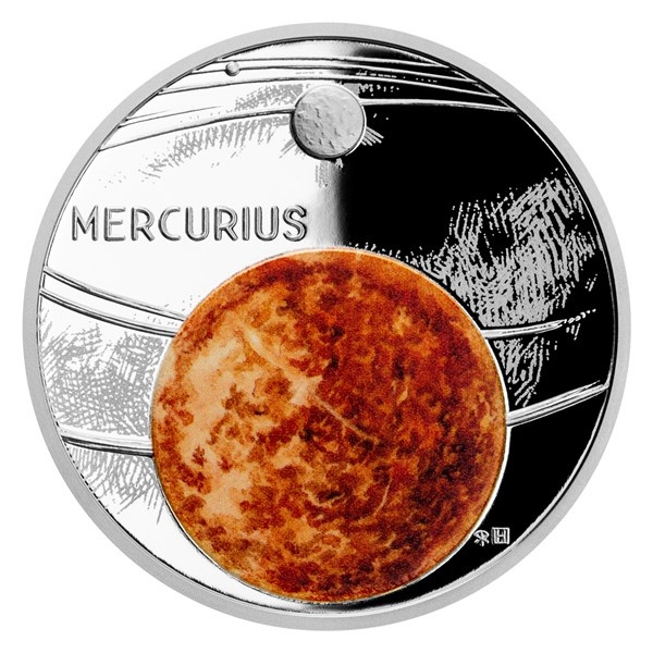 Stříbrná mince Sluneční soustava - Merkur proof - jen 800 ks