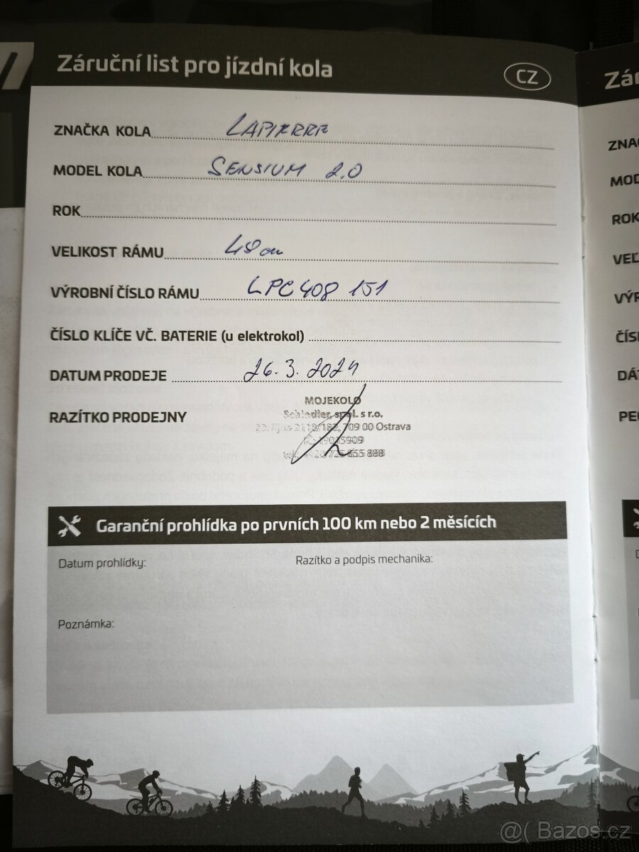 Lapierre Sensium 2.0, dámské kolo