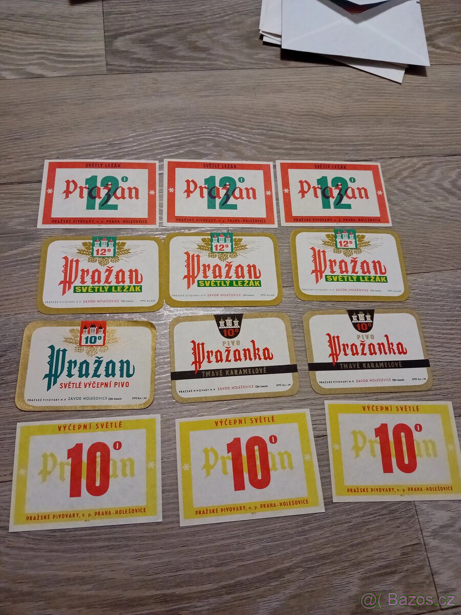 Pivní etikety Straropramen