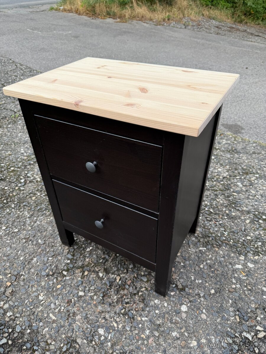 IKEA Hemnes komoda se 2 zásuvkami - černohnědá