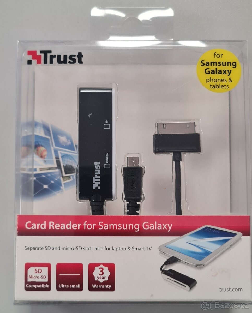 čtečka TRUST for Samsung tablets,phones