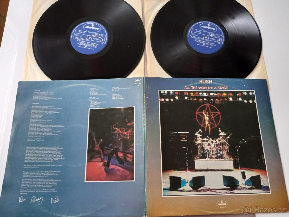 RUSH „ 2 LP All The World s A Stage“ /Mercury 1976/skvely st