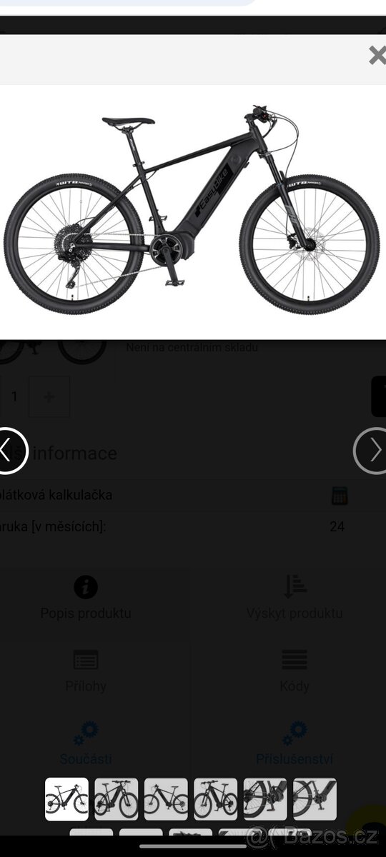 Elektrokolo WATT XL 21"  720Wh