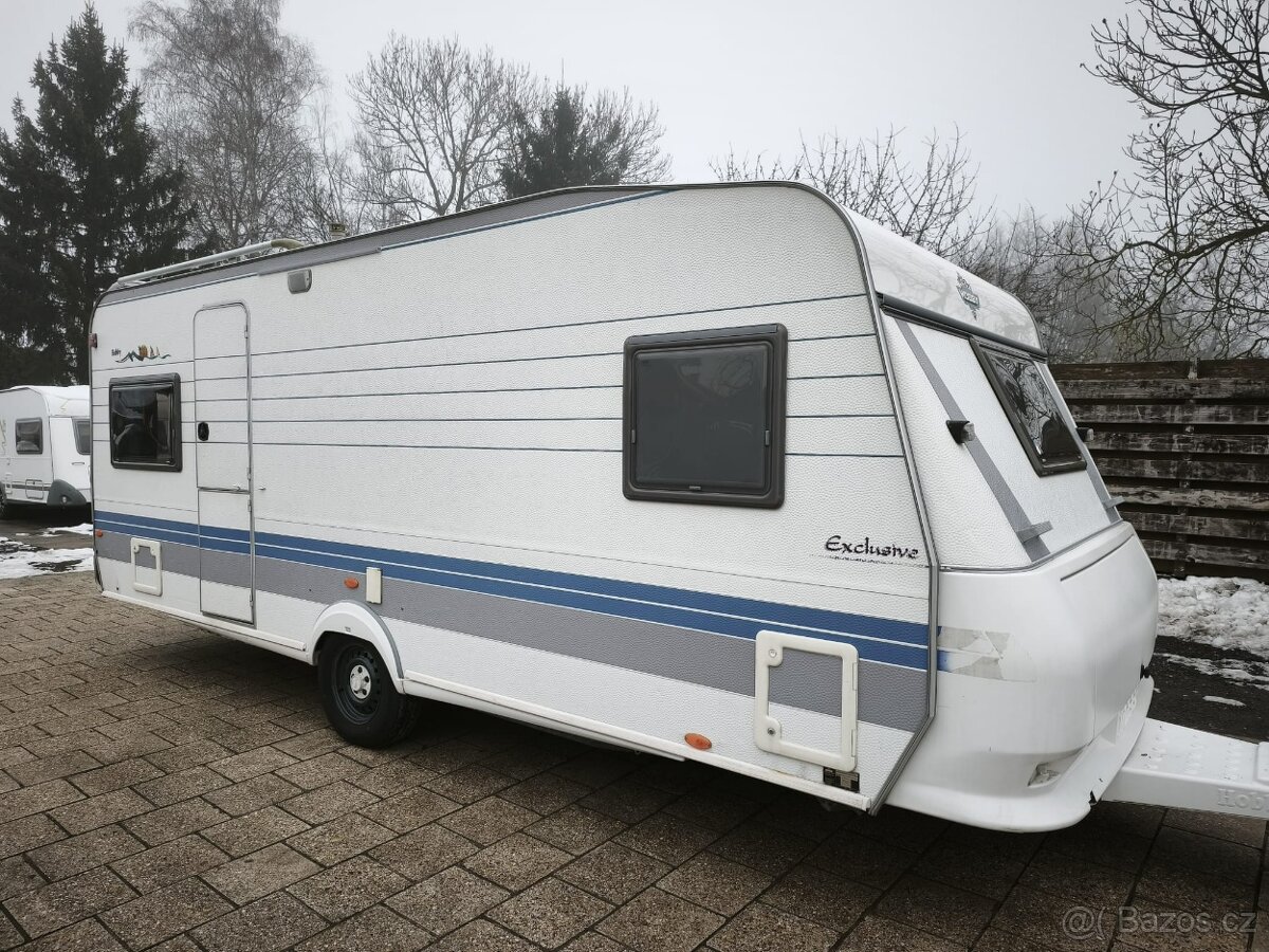 Hobby 540, SOLÁR, předstan, 100km/hod, zateplený na zimu