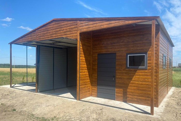 Garáž plechová 9x9