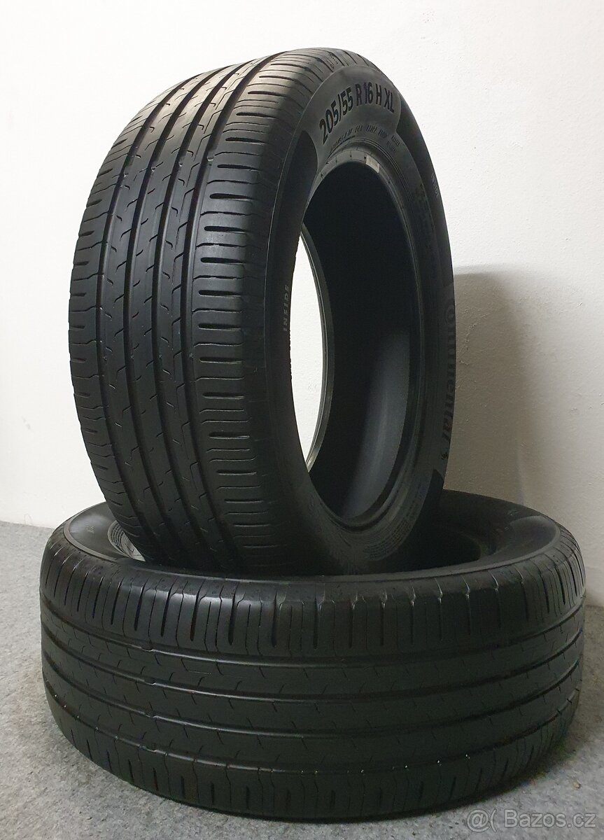 2x -- 205/55 R16 Letní pneu Continental Eco Contact 6 --