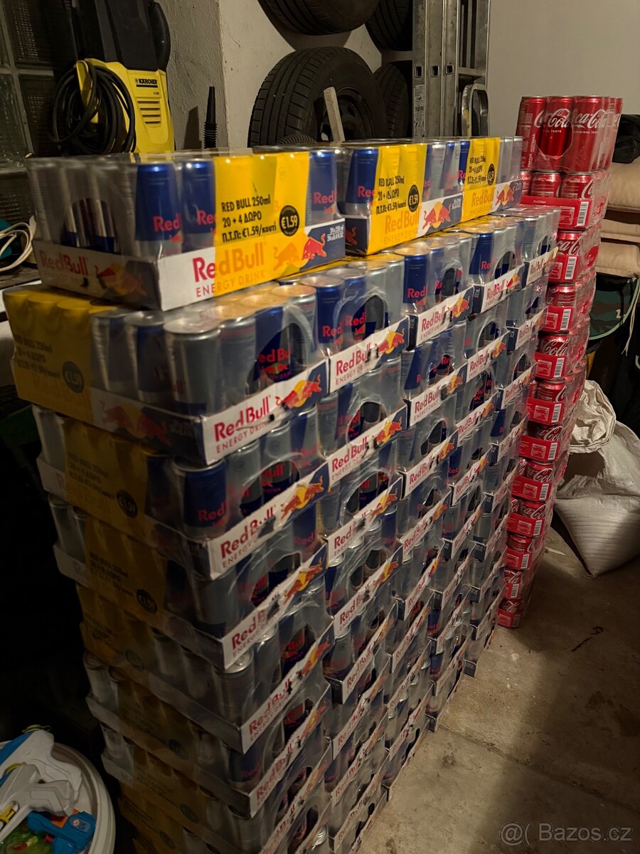 Prodám Red Bull 0,25 l Coca cola 330ml– výhodné ceny