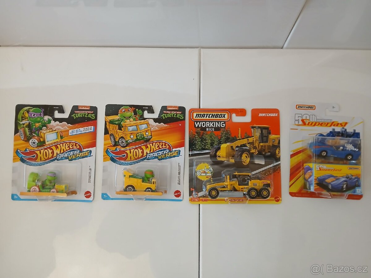 Hot wheels - 2x Turtles + Matchbox 2 ks