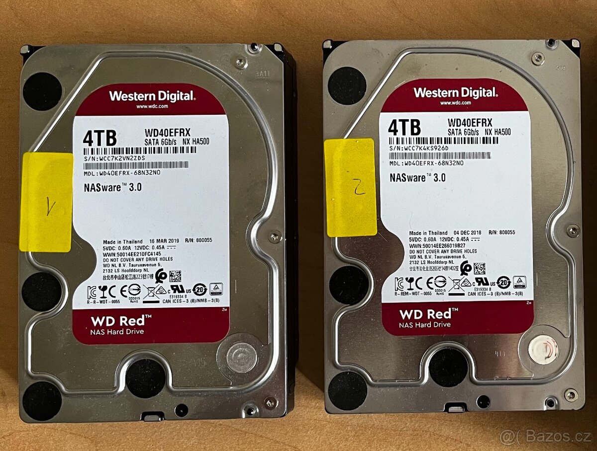 Tvrdý disk Western Digital WD40EFRX 4TB SATA III 3,5"