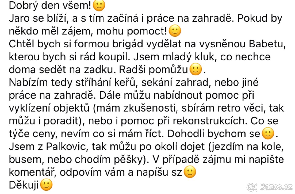 Výpomoc, brigáda