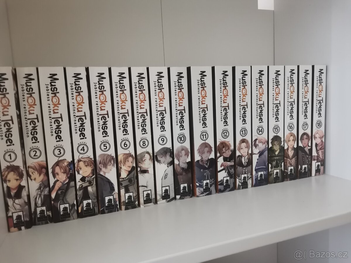 Prodám set 17 Light Novel Mushoku Tensei (Aj)
