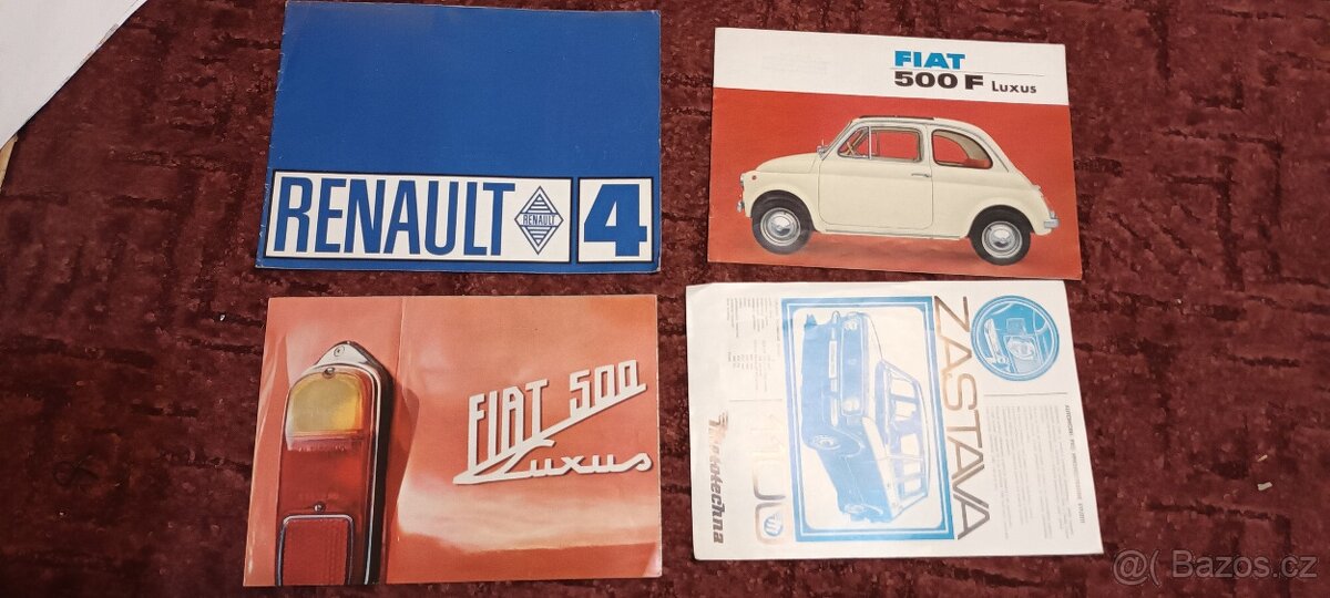 Prospekty auto, Fiat, Renault, Zastava
