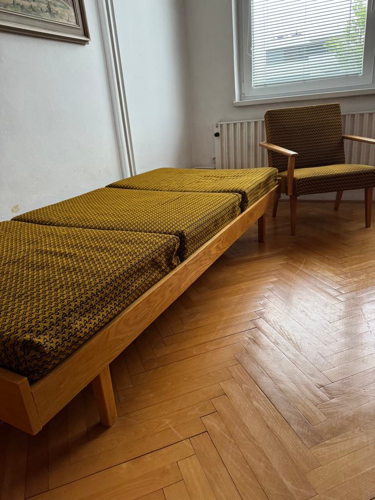 pohovka + křeslo + skřín .....