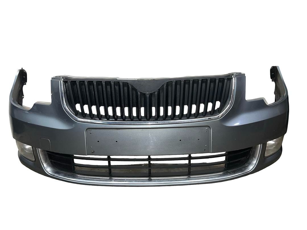 Přední nárazník šedá metalíza LF8L Škoda Superb 2 r.v. 2010