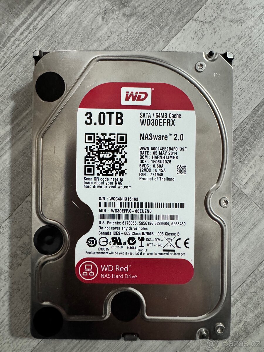 WD RED 3TB HDD pro NAS