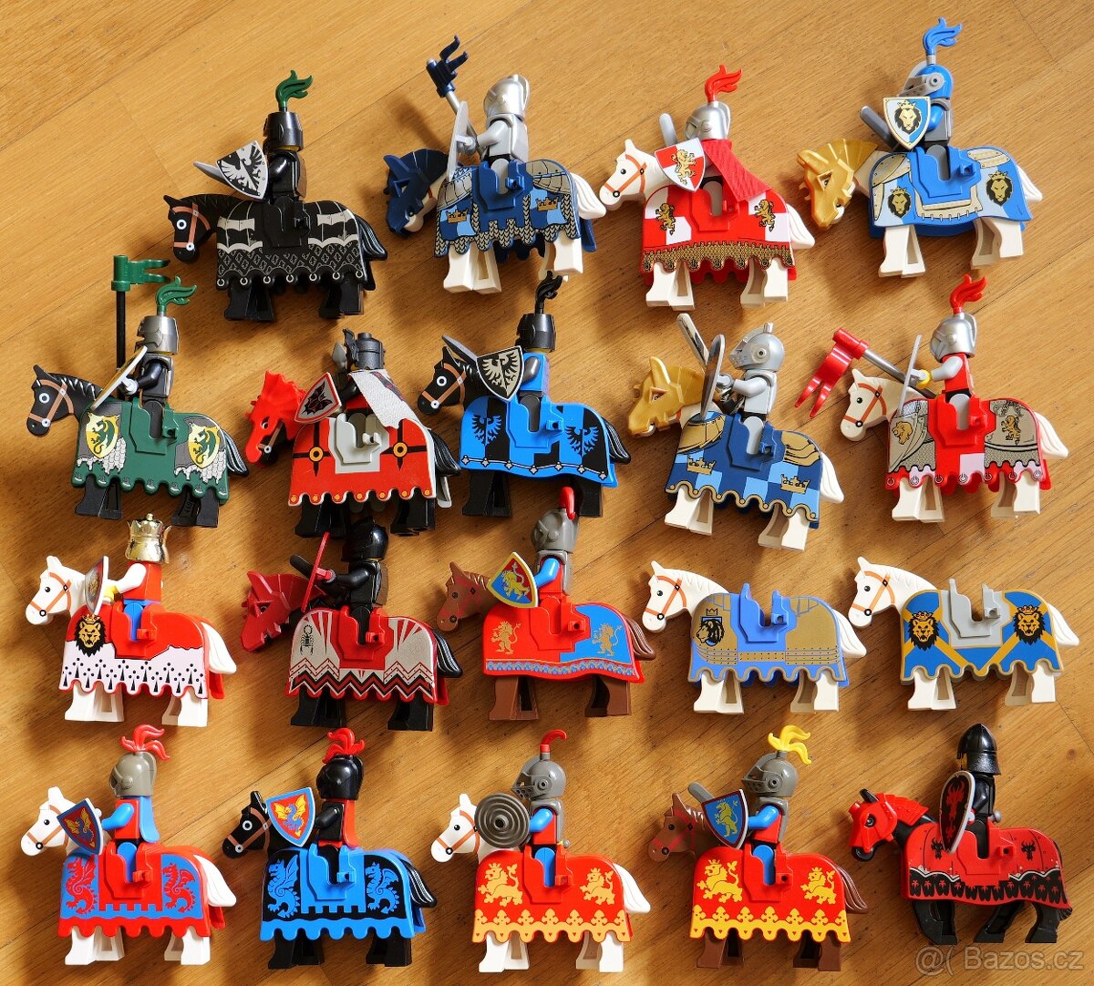 Lego Castle Rytíři koně s postroji a rytíři 19 ks