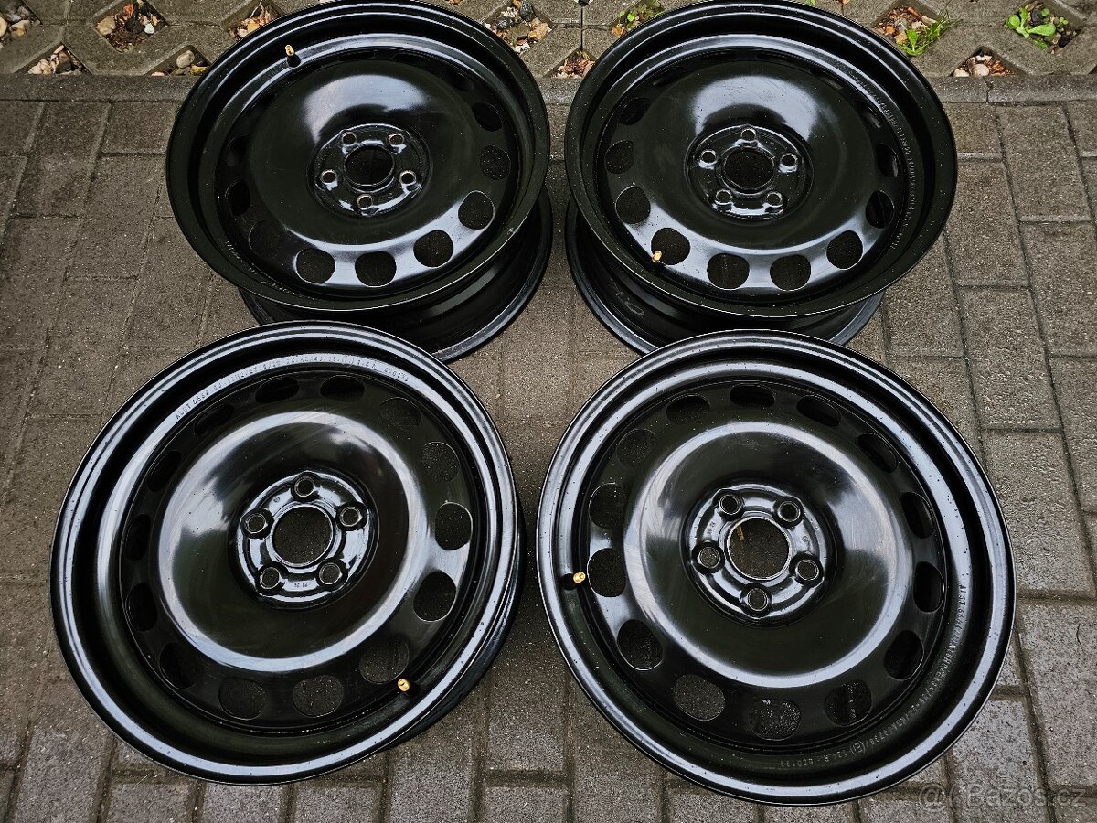 Plechové disky kola Škoda R16 5x100 Scala  Kamiq 6J ET35