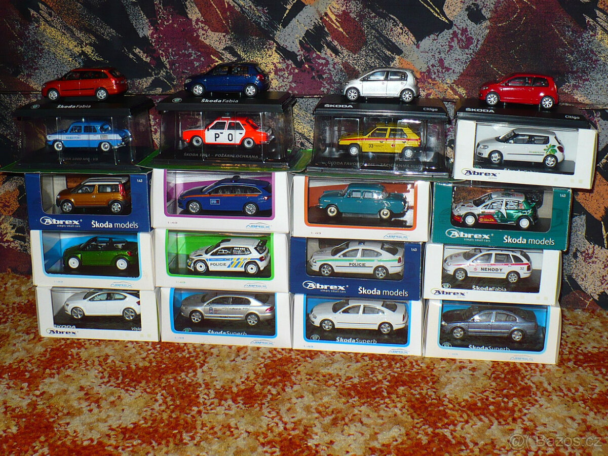 Kovové modely Škoda, Abrex, Kaden, deAgostini 1/43