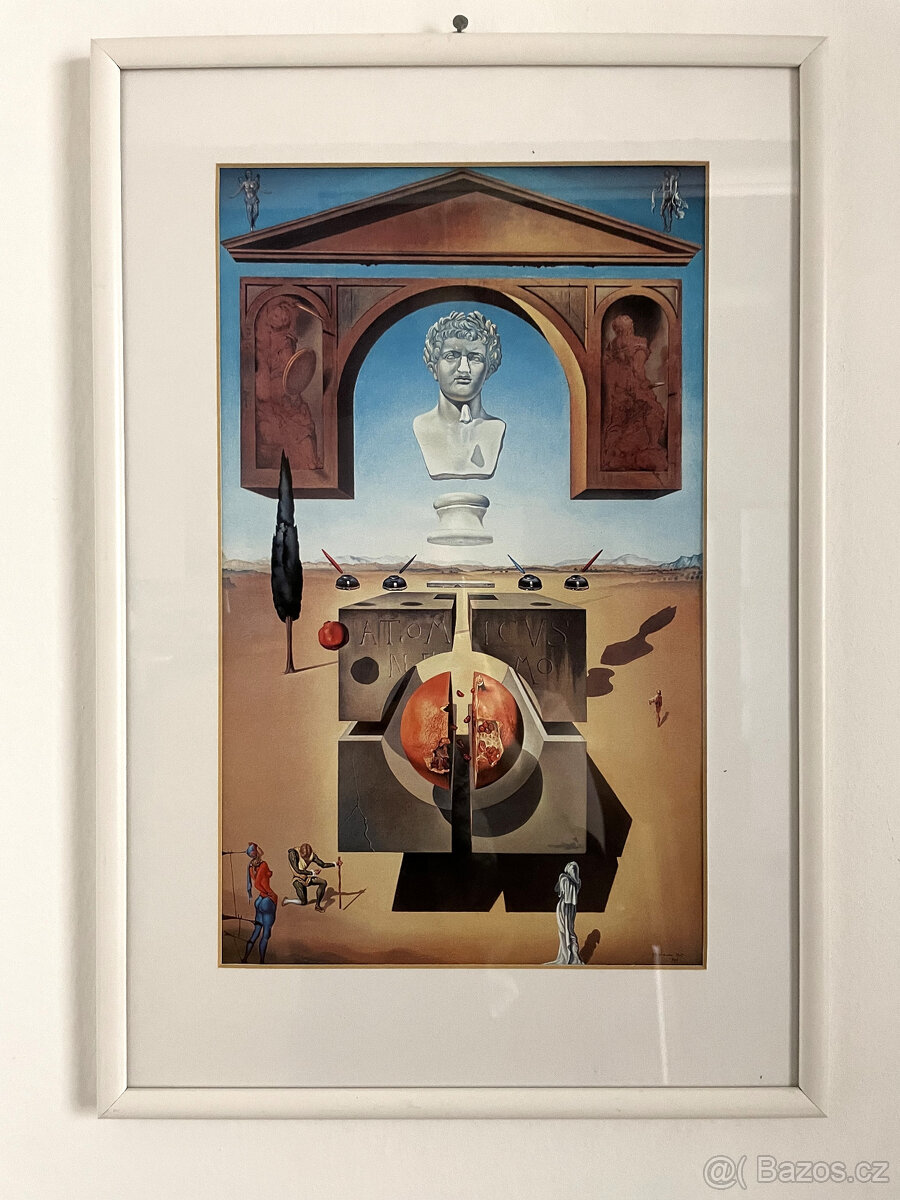 Salvador Dalí foto pasparta/rám