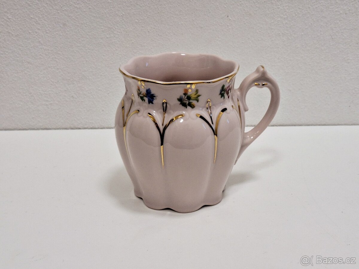 Růžový porcelán - H&C Chodov - hrnek