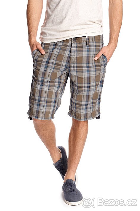 Pánské kostkované kraťasy značky EDC Esprit vel. 30