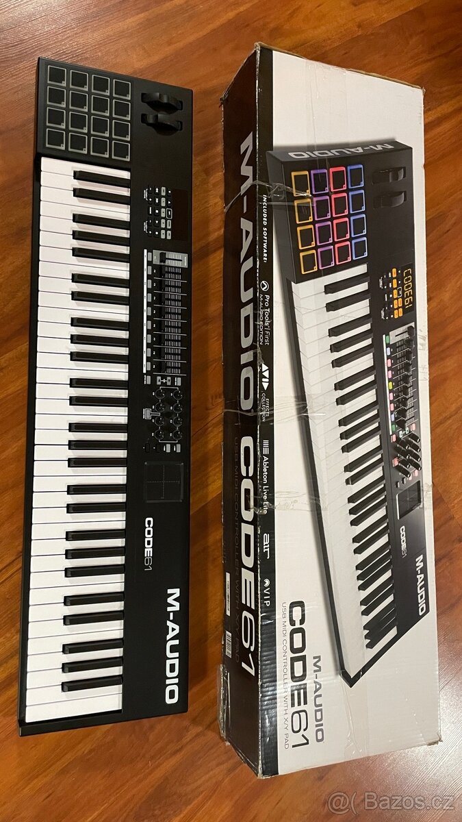 M-Audio Code 61 – MIDI klaviatura / kontrolér (top stav)