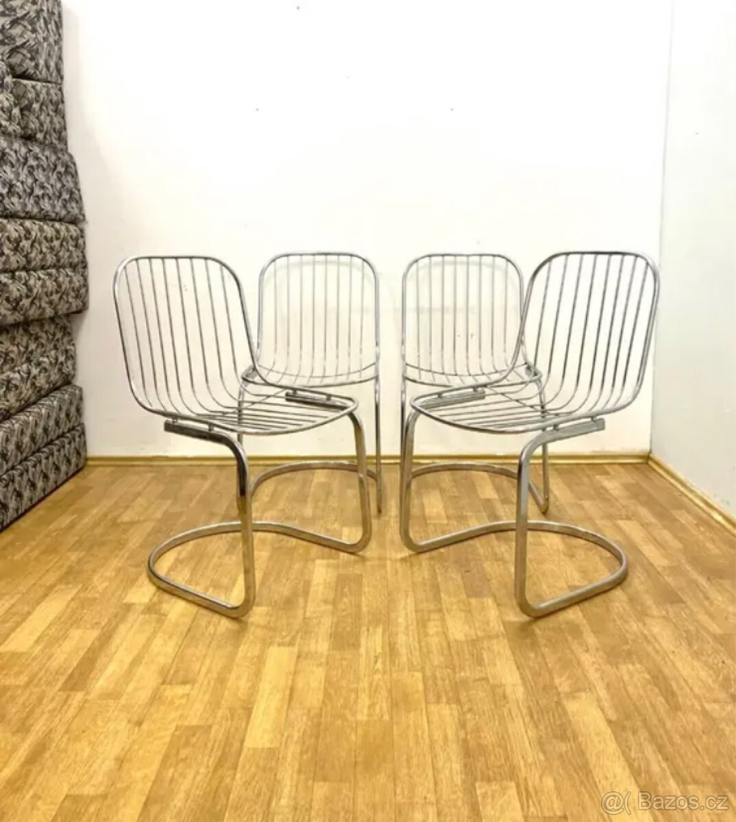 Retro židle 70. léta chrom