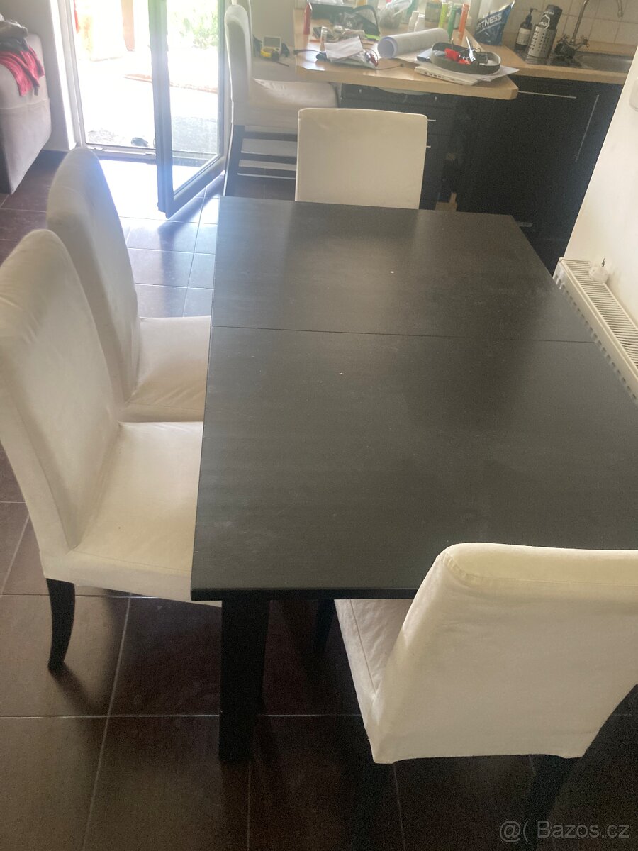 Jídelní stůl a židle smrková sparovka