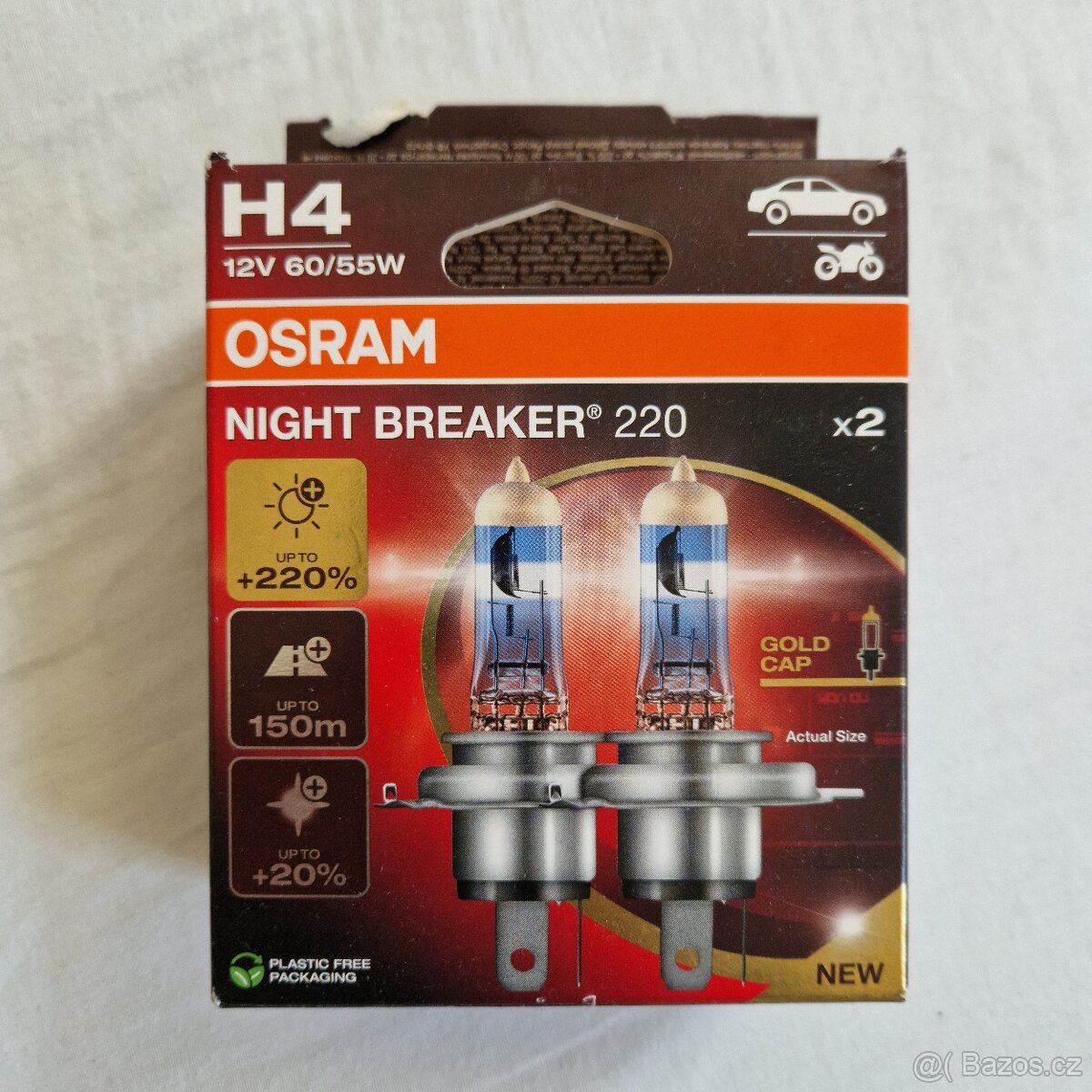 OSRAM H4 Night Breaker 220, +220%, Duo Box