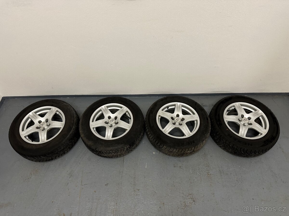 Alu kola 5x114,3 R16 Zimní pneu Nexen 215/65 R16