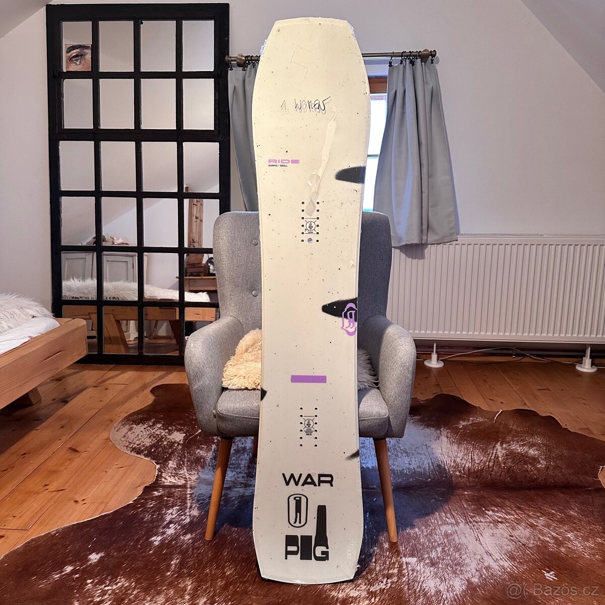 Nový snowboard Ride War Pig 148