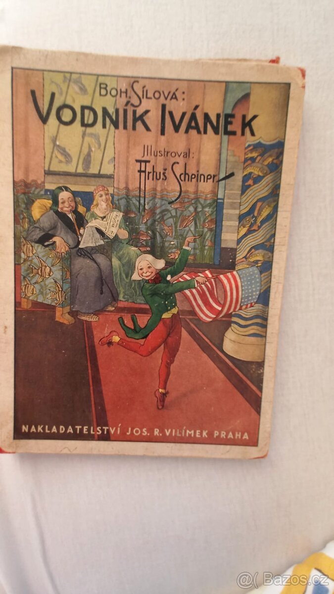 Starožitná kniha z roku 1935 Vodník Ivánek.